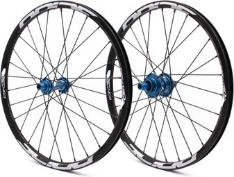 Paire de Roues Pride Control V1 Expert Disc 28H Moyeu Bleu