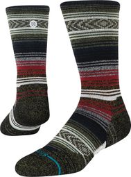 Stance Mid Wool Crew Socks Black/Red