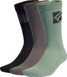 Adidas Five Ten Socks Black/Violet/Green 3-Pair Pack