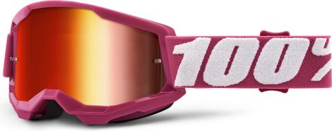 100% STRATA 2 Mask Child | Red | Red Mirror Glasses