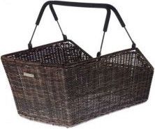 BASIL Panier À Vélo Cento Rattan Look Multi System 49 X 34 X 26 Cm - Marron