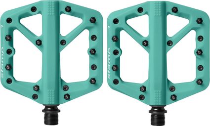 Pair of P dales Plates Crankbrothers STAMP 1 Turquoise