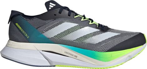 adidas Adizero Boston 12 Running Shoes Blue/Green Uomo