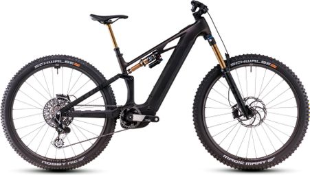 VTT Électrique Tout-Suspendu Cube Stereo Hybrid One44 HPC SLT 800 Sram XX Eagle AXS 12V 800 Wh 27.5'' Gris Irisé Liquid Lava 2025