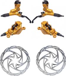 Paire de Freins Formula Cura (disques 160mm) Or 