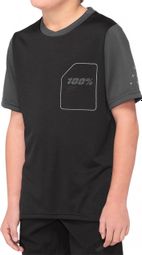 100% Ridecamp Kids Kurzarmtrikot Schwarz / Grau