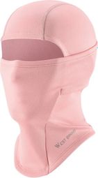 Cagoule Hiver Chaude Enfant Coupe Vent Elastique Tête Visage Rose