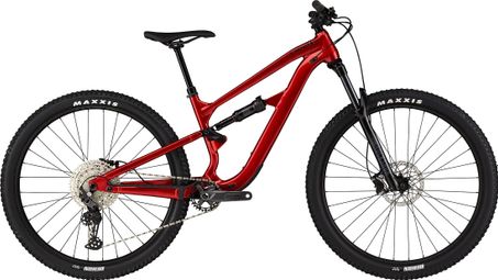 VTT Tout-Suspendu Cannondale Habit 4 Shimano Deore 12V 29'' Rouge Candy