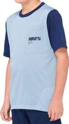 100% Ridecamp Kid's Short Sleeve Jersey Blue