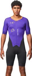 Van Rysel Long Distance Short Sleeve Tri-Purpose Suit Purple