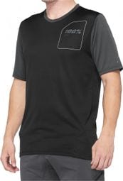 Ridecamp 100% Short Sleeve Jersey Black / Charcoal Grey