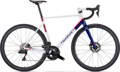 Wilier Triestina Verticale SLR Bicicletta da strada Shimano Dura-Ace Di2 12S 700 mm Groupama-FDJ Bianco Blu 2024