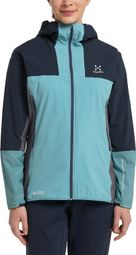 Langärmelige Jacke Women Haglöfs L.I.M Alpha Hood Blau