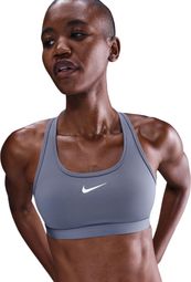 Nike Swoosh Bra mit normalem Halt Blau Damen
