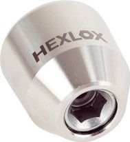 Hexlox HexNut Dado di Ricambio per Inserto Hexlox 6mm Argento