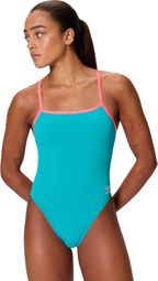 Costume da bagno Speedo Club Training V-Back 2.0 turchese da donna
