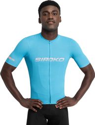 Maillot vélo mesh manches courtes homme Cyclisme M8 Environs Bleu
