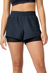 Brooks Dash 2-in-1 korte broek voor dames, zwart