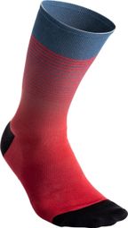 7mesh Fading Light Socks 7.5 Unisex Cherry Red