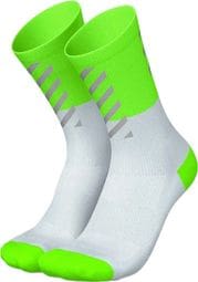 Incylence High-Viz V2 Running Socks Fluorescent Green/White
