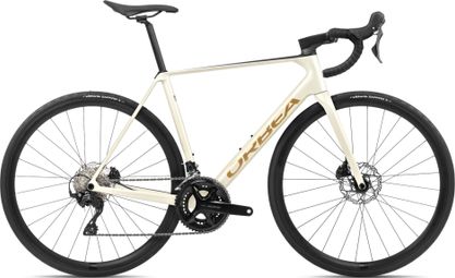 Orbea Orca M30 Bicicletta da strada Shimano 105 12S 700 mm Avorio Bianco Rosso Borgogna 2024