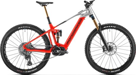 VTT Électrique Tout-Suspendu Mondraker Crafty Carbon RR Sram GX T-Type 12V 750 Wh 29'' Rouge Gris 2024