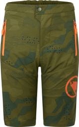 Children's Endura MT500JR Burner Shorts Green