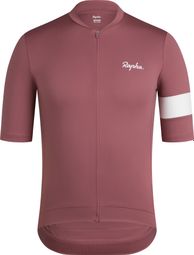Rapha Core heren shirt met korte mouwen in bordeauxrood