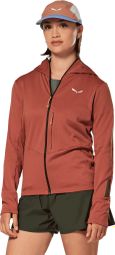 Polaire Salewa Pedroc 3 Hoodie Rouge Femme