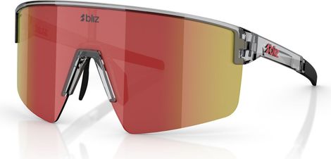Bliz P004 L Donkergrijs Transparant/Rood Unisex Bril