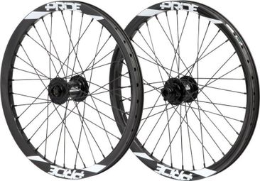Paire de Roues Carbone Pride Wave Mat Fusion 20/15mm Noir