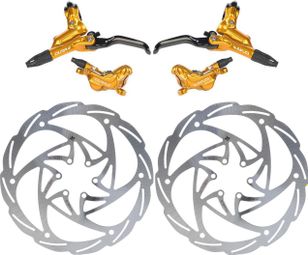 Formula Disc Brake Pair Cura 4 (disc 203mm) Gold 2019