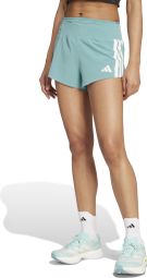 Short splité adidas Performance Adizero Gel 3in Bleu Femme