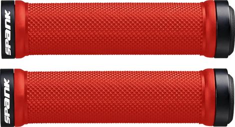 Pair of Spank Spoon Grips Red