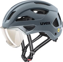 Casque Ville Uvex Stride Visor Mips Gris