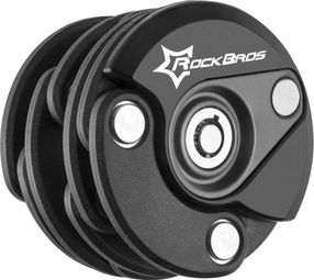 Rockbros Antivol de vélo pliable et verrouillable - noir