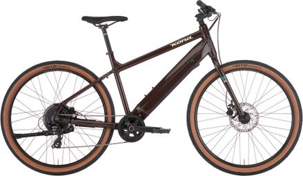 Bicicleta de ciudad Kona Dew HD Shimano Altus 8V 418Wh 650b Marrón