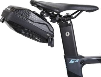 Sacoche Selle Velo Etanche 2L à dégagement Rapide. Rangement vélo Coque Rigide