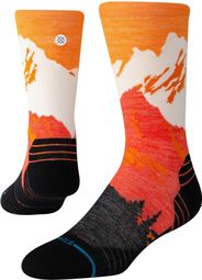 Stance Out Of Range Light Wool Crew Orange Socken