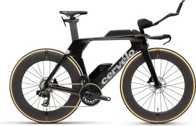 Cervélo P5 Triathlon Bike with SRAM Force AXS 12-speed drivetrain, 700 mm, Black