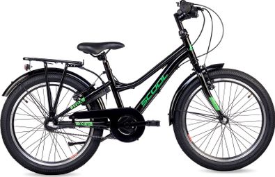 Vélo enfant S'COOL troX - moyeu 3 vitesses - Noir/Vert néon