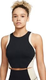 Nike Yoga Dri-Fit Luxe Crop Top Black White