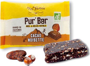 Barre Énergétique Meltonic Pur'Bar Cacao / Noisette / Miel / Gelée Royale 50g