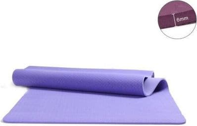Tapis de Fitness Gym Musculation Antidérapant – Tapis pour Yoga  Pilates Fitness Gymnastique 183 x 61 x 0 6 cm en TPE - Bleu
