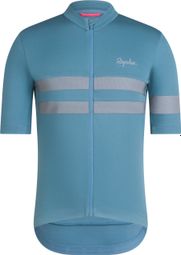 Jersey met korte mouwen Rapha Brevet Bleu/Gris