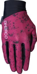Lange Damenhandschuhe Dharco Trail Schwarz/Pink