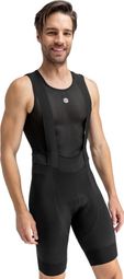 Cuissard vélo court en tissu recyclé homme Cyclisme Malhao Noir