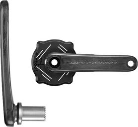 Paar Campagnolo Super Record Wireless 1x13V Ultra Torque Kurbeln (ohne Kettenblatt) Schwarz