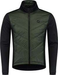 Veste Velo Hiver Rogelli Wadded II - Homme - Vert militaire/Noir