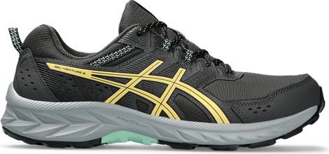 Asics Gel Venture 9 Grey Yellow Trail Running Shoes